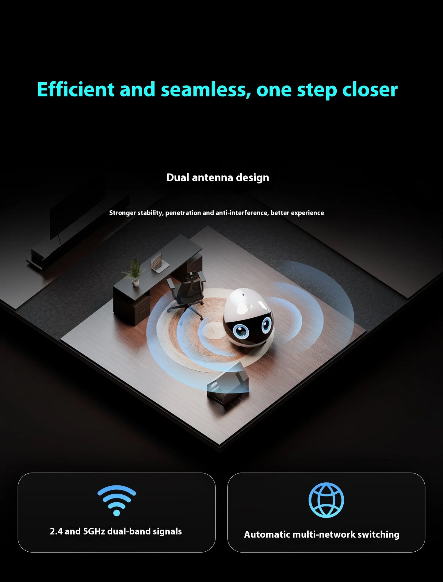 Enabot Air 2 Plus Smart Camera | Stay Connected with Pets & Loved Ones in Real Time