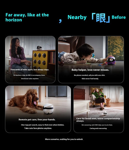 Enabot Air 2 Plus Smart Camera | Stay Connected with Pets & Loved Ones in Real Time