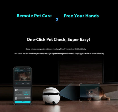 Enabot Air 2 Plus Smart Camera | Stay Connected with Pets & Loved Ones in Real Time