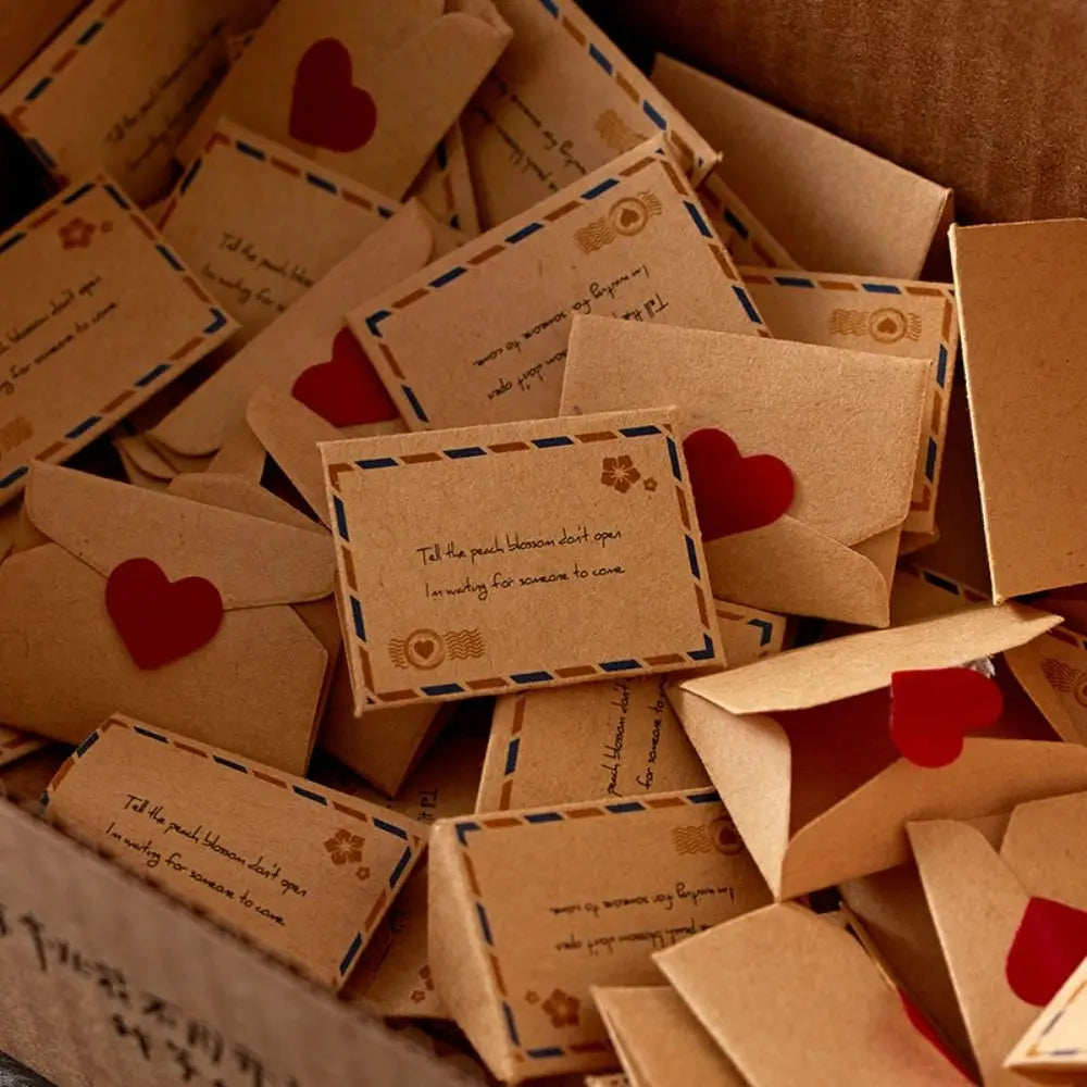 100 Promises/Blessings/To Do Lists Mini Love Letter Set Selfmade Handmade Love Message Paper Handcrafts DIY Surprise Gifts