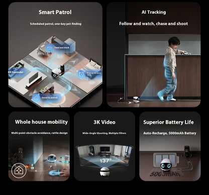 Enabot Air 2 Plus Smart Camera | Stay Connected with Pets & Loved Ones in Real Time