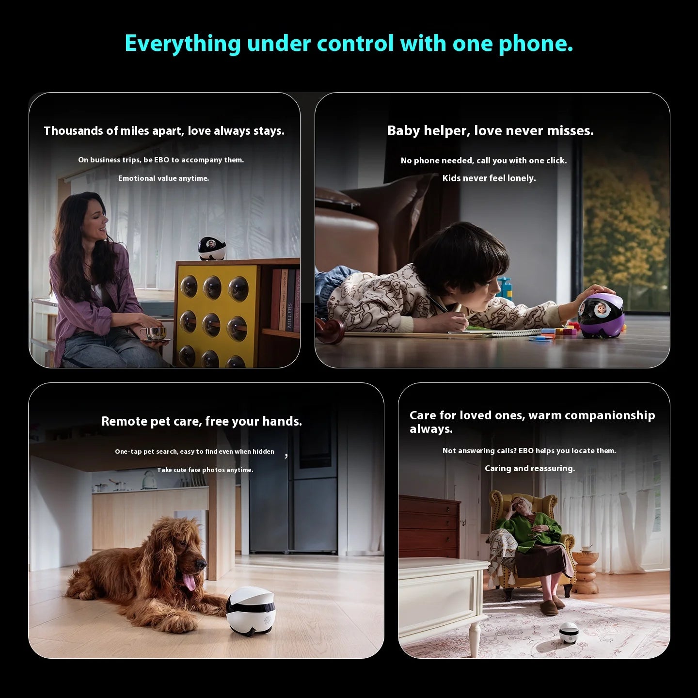 Enabot Air 2 Plus Smart Camera | Stay Connected with Pets & Loved Ones in Real Time