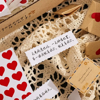 100 Promises/Blessings/To Do Lists Mini Love Letter Set Selfmade Handmade Love Message Paper Handcrafts DIY Surprise Gifts