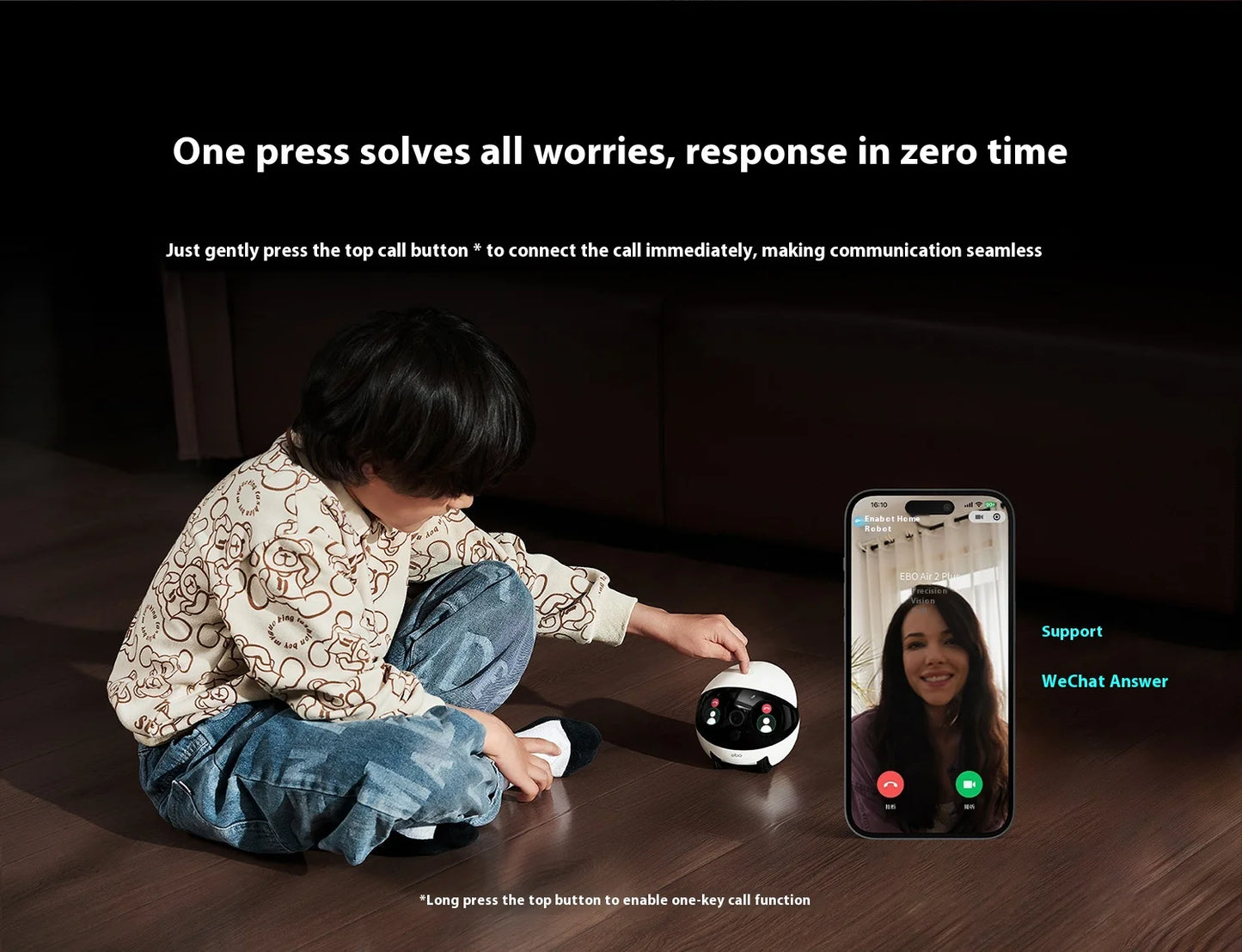 Enabot Air 2 Plus Smart Camera | Stay Connected with Pets & Loved Ones in Real Time