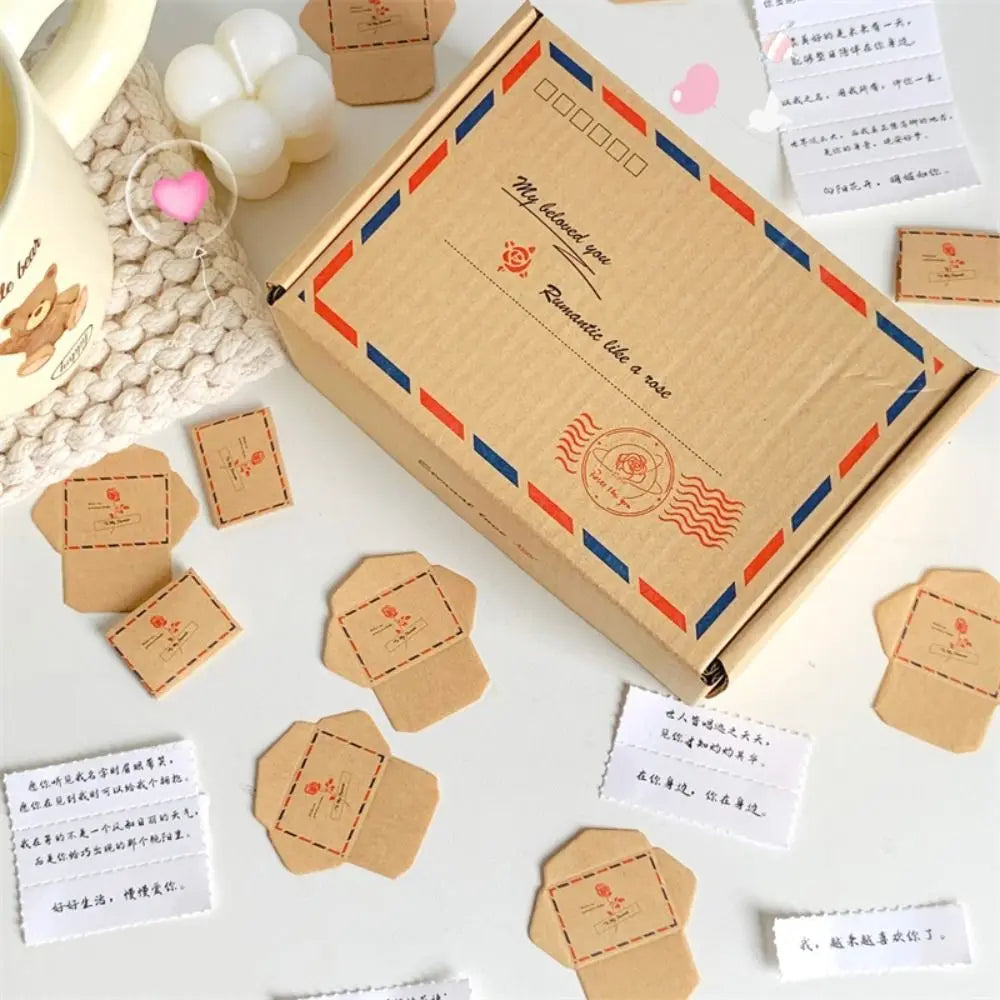 100 Promises/Blessings/To Do Lists Mini Love Letter Set Selfmade Handmade Love Message Paper Handcrafts DIY Surprise Gifts
