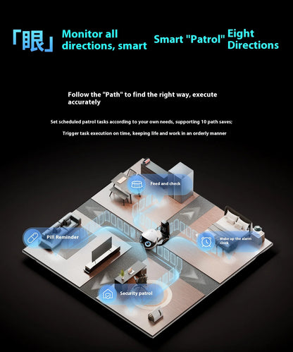 Enabot Air 2 Plus Smart Camera | Stay Connected with Pets & Loved Ones in Real Time